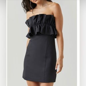 Lainey ruffle top sheath mini dress from Francesca’s.